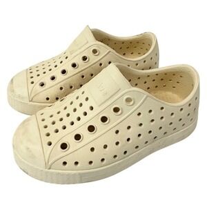 Kids Native Shoes‎ Jefferson Water Shoes C7 Beige Slip On Rubber Comfort